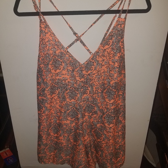 Other - NWOT neon coral romper